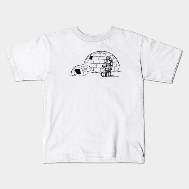 Igloo Kids T-Shirt by linesdesigns